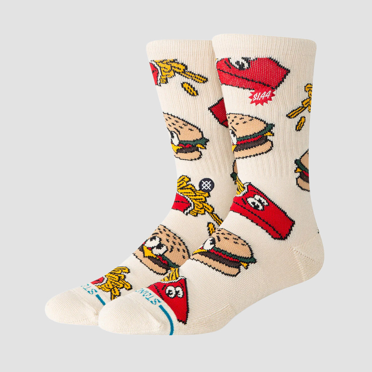 Stance Combo Meal Crew Socks Tan