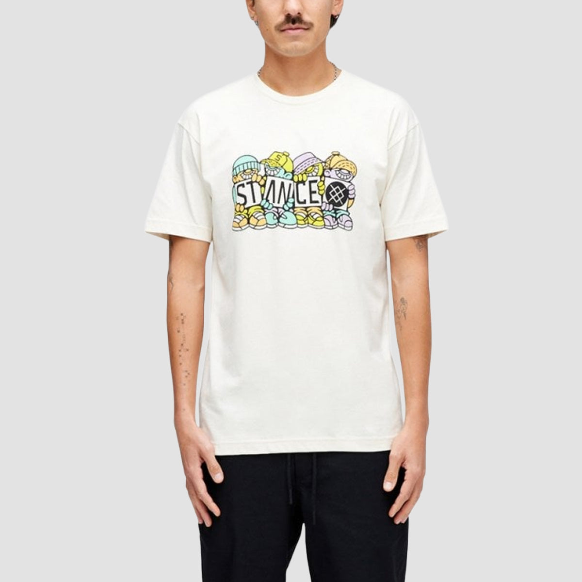 Stance DJ Javier T-Shirt Vintage White