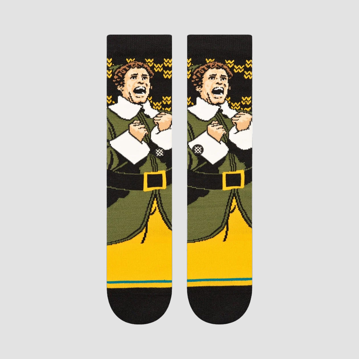 Stance Elf Smilings My Favorite Crew Socks Black