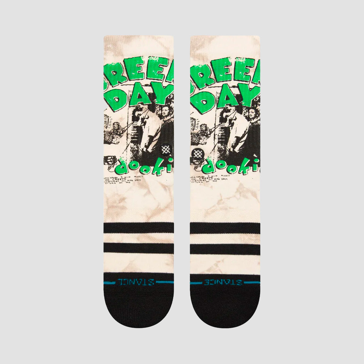 Stance Green Day 1994 Crew Socks Off White