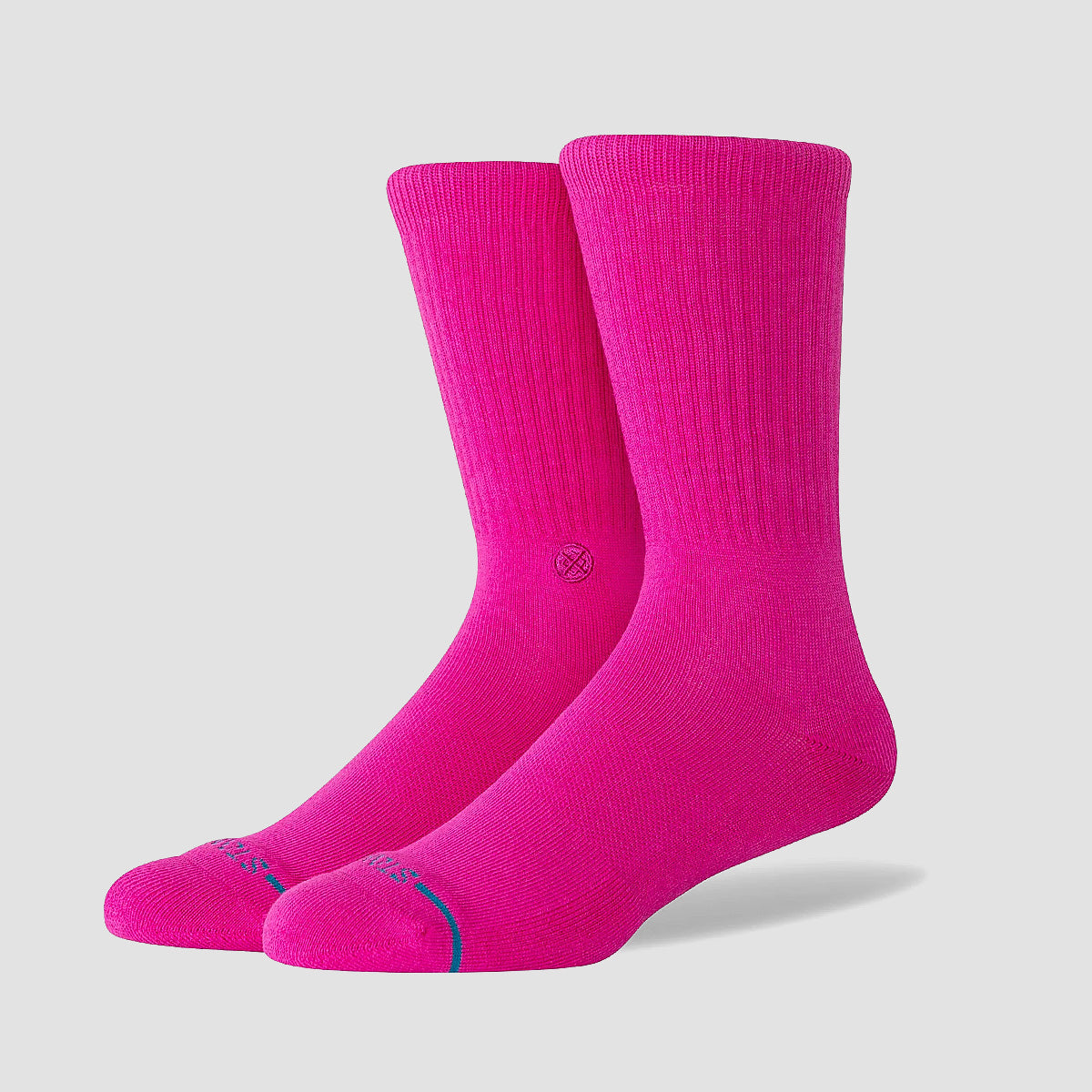 Stance Icon Crew Socks Fuschia