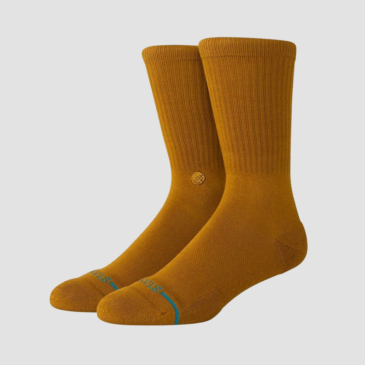 Stance Icon Crew Socks Gold Canvas