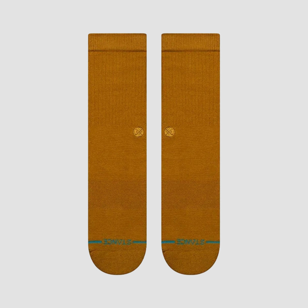 Stance Icon Crew Socks Gold Canvas