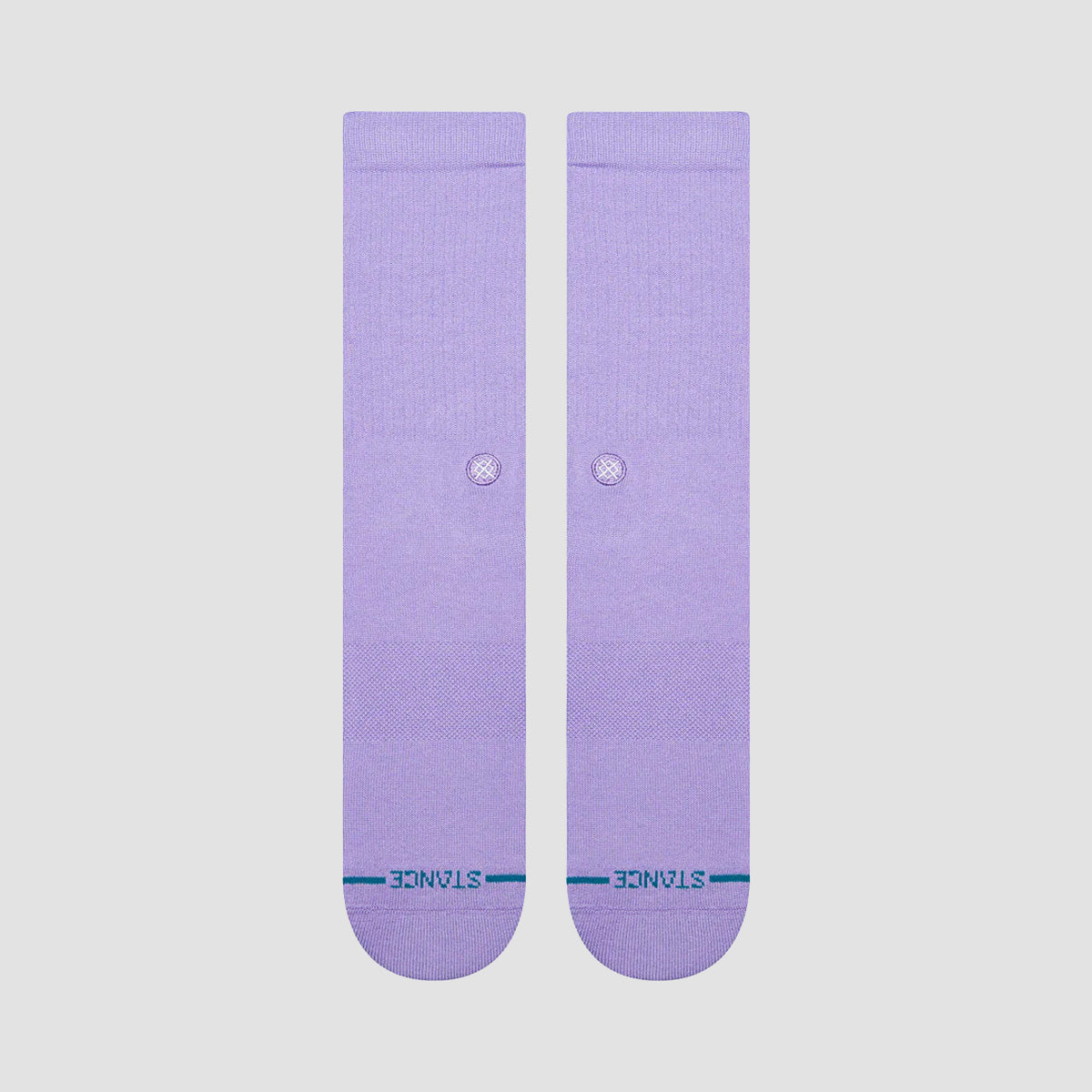 Stance Icon Crew Socks Neon Purple