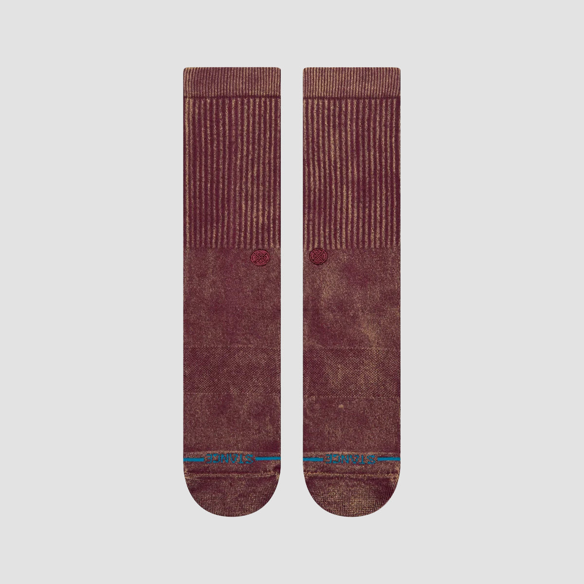 Stance Icon Dyed Crew Socks Fig