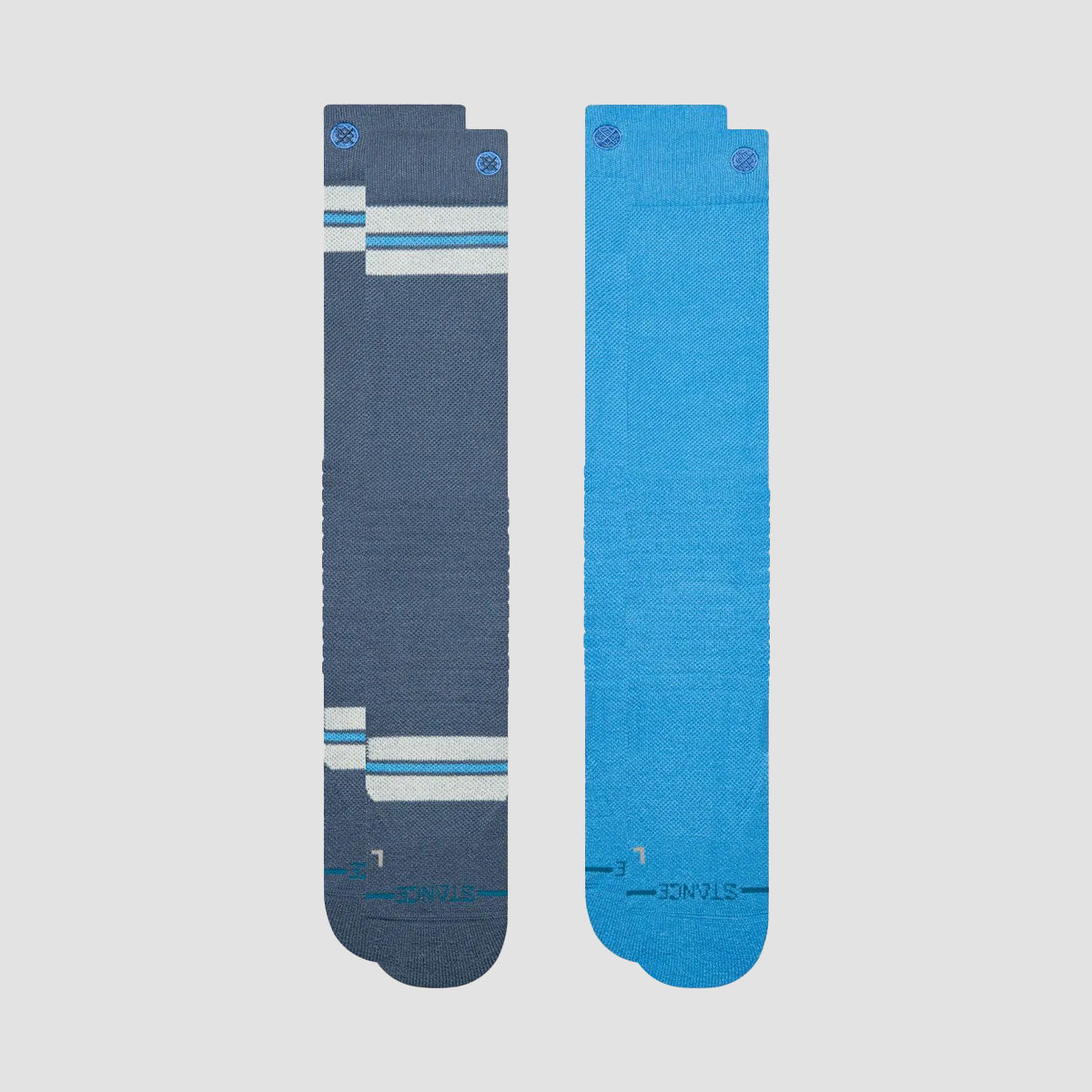 Stance Kaden Mid Poly Snow Socks 2 Pack Seablue