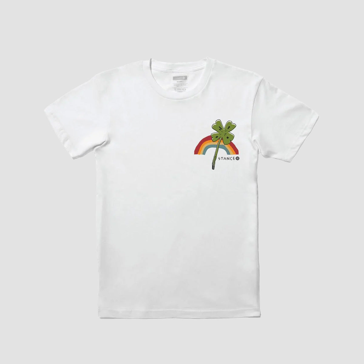 Stance Lucky Rainbow T-Shirt White