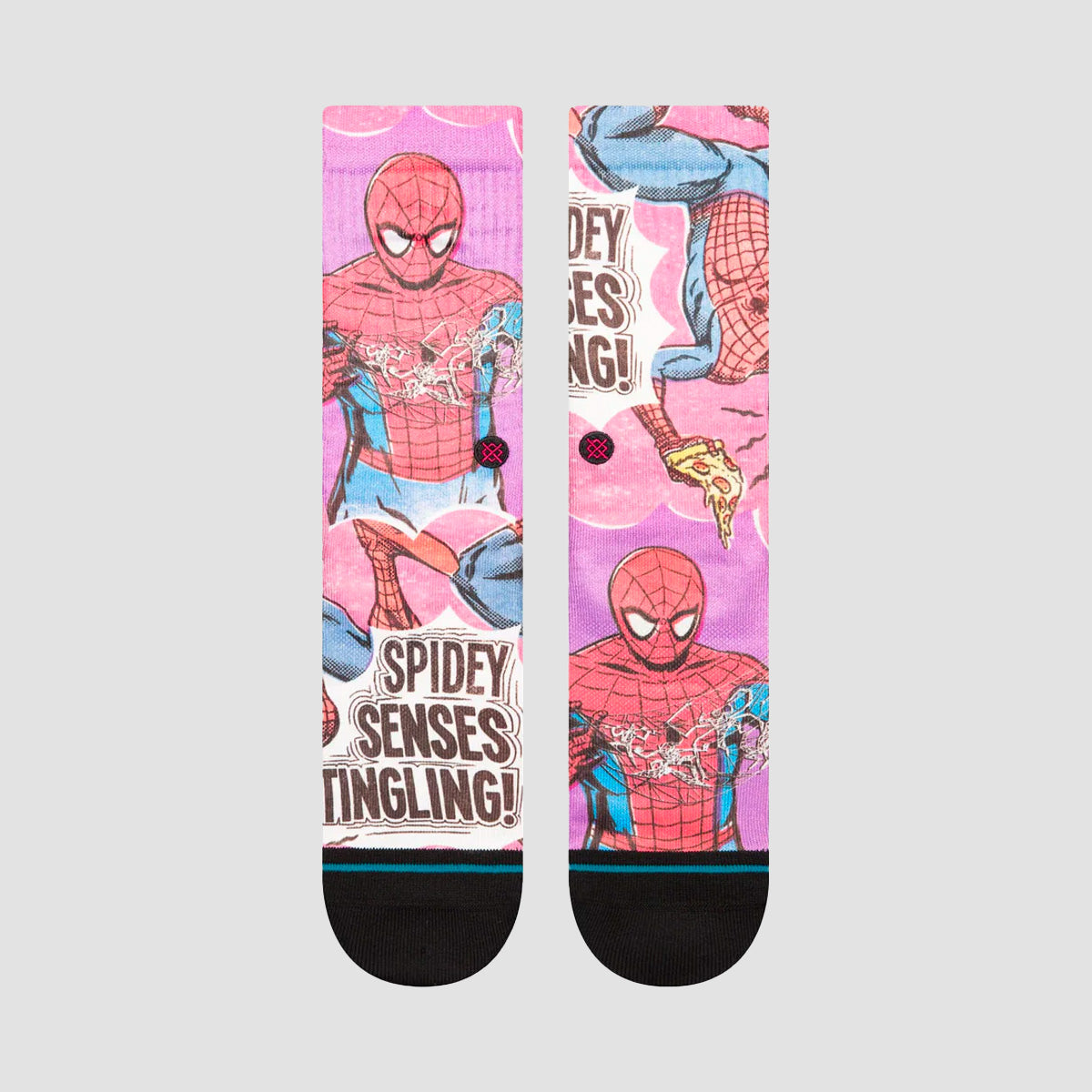 Stance Marvel Spider Man Spidey Senses Crew Socks Magenta