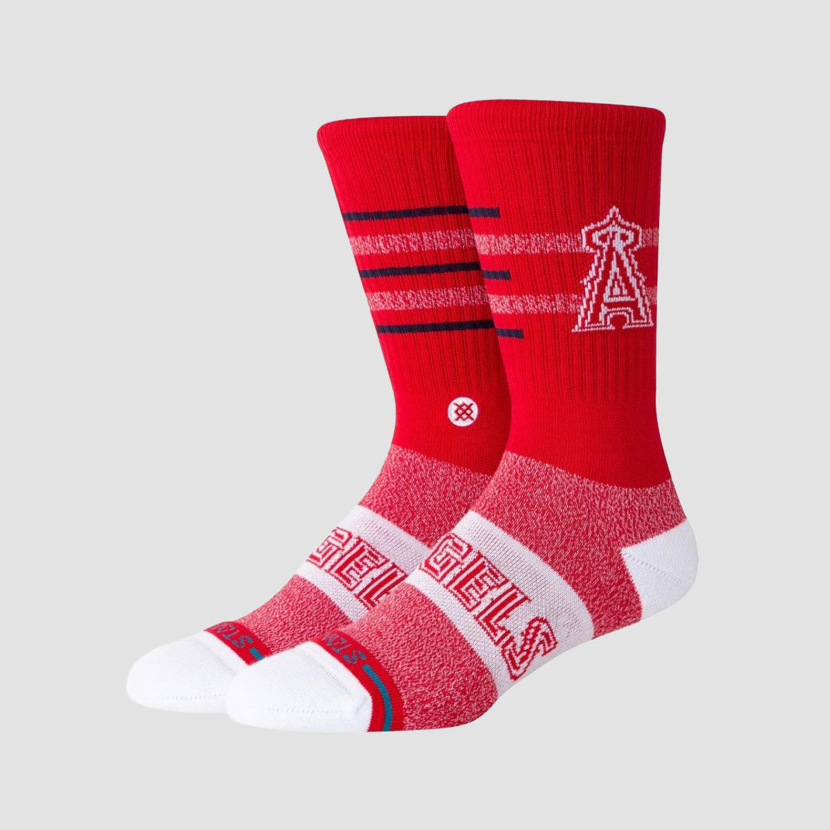 Stance MLB Los Angeles Angeles Closer Crew Socks Red