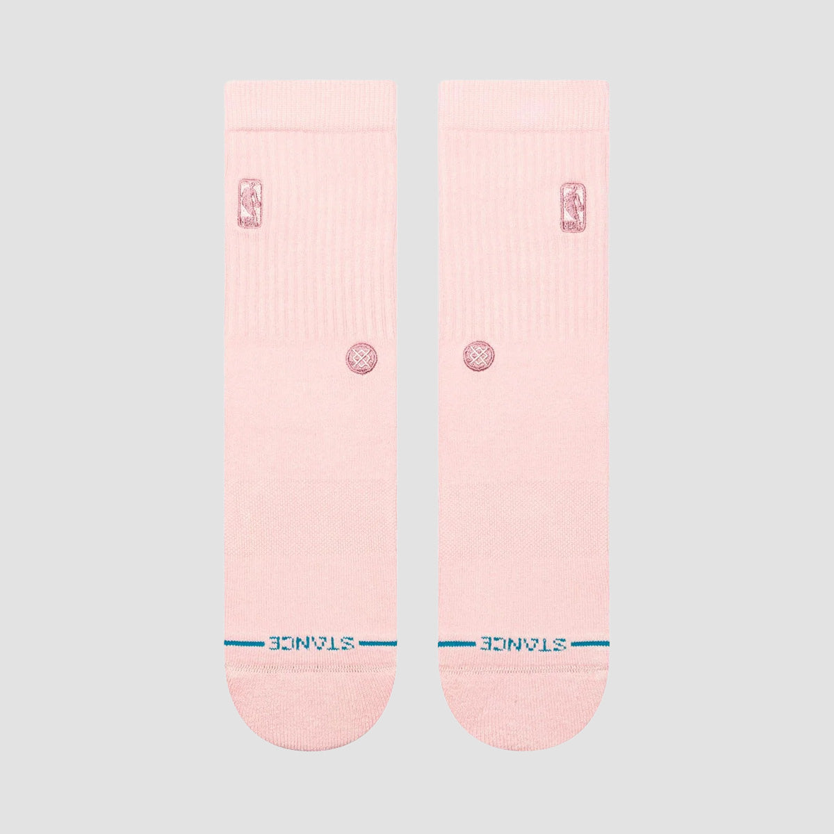 Stance NBA Logoman Wash Crew Socks Dusty Rose