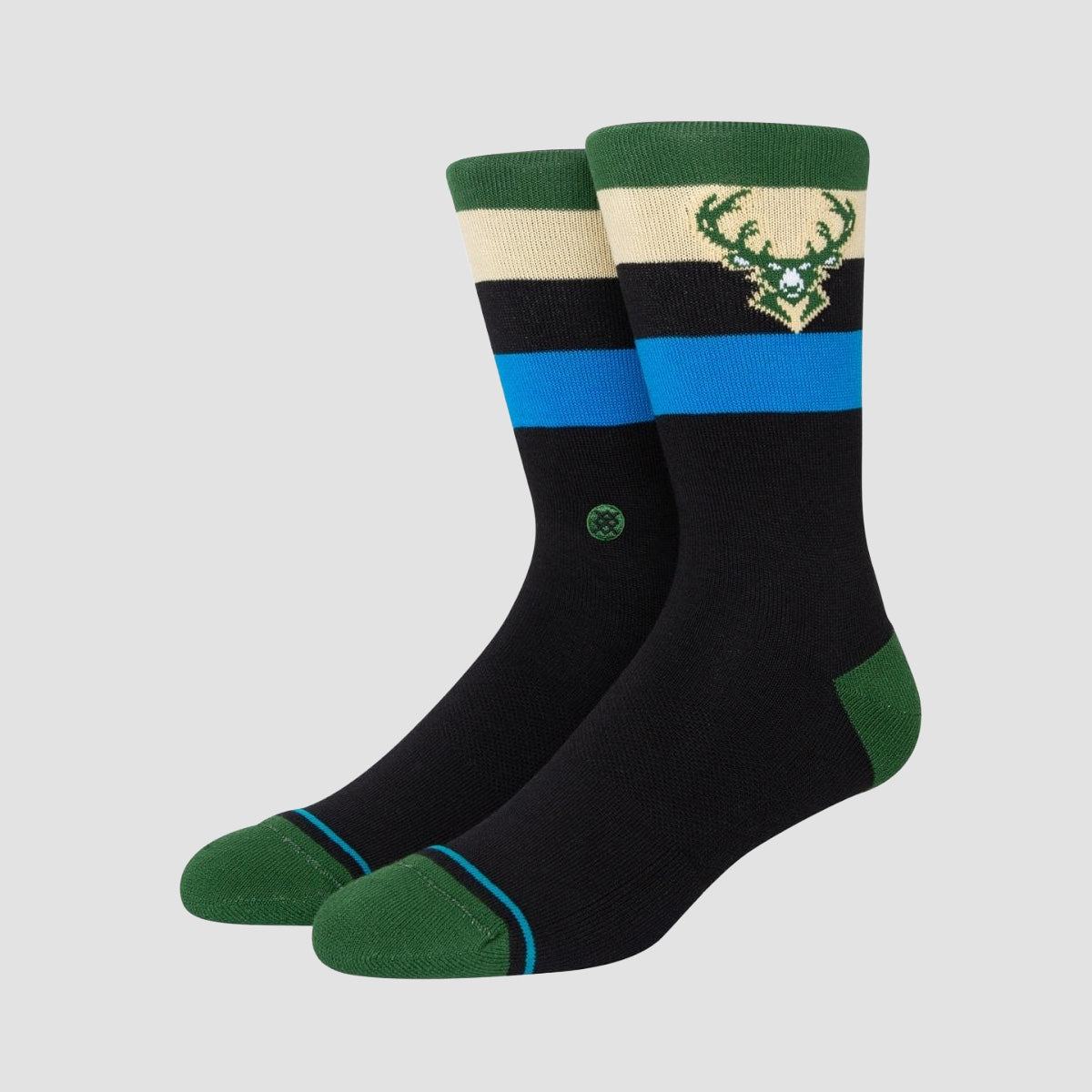 Stance NBA Milwaukee Bucks ST Crew Socks Dark Green