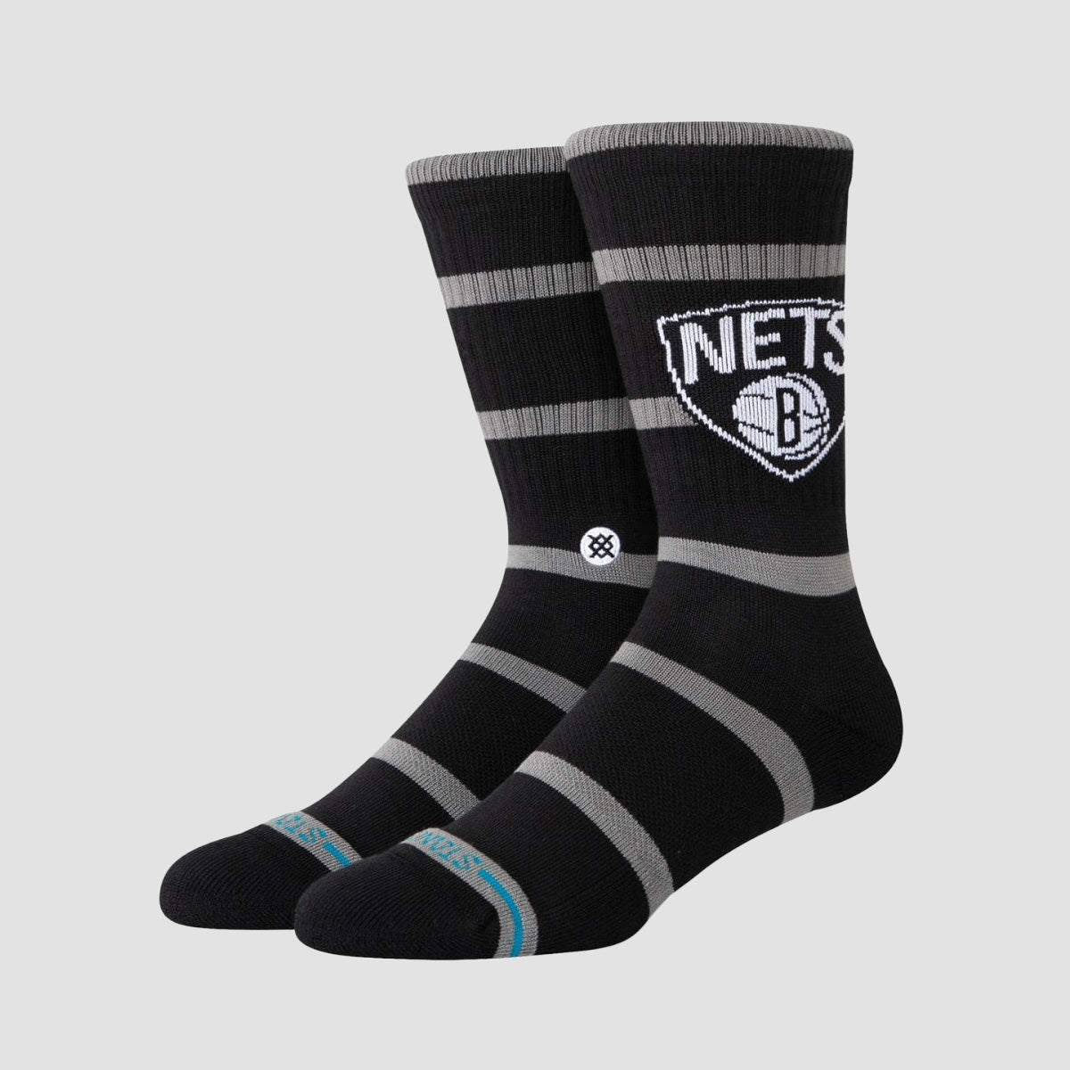 Stance NBA Prep Brooklyn Nets Crew Socks Black