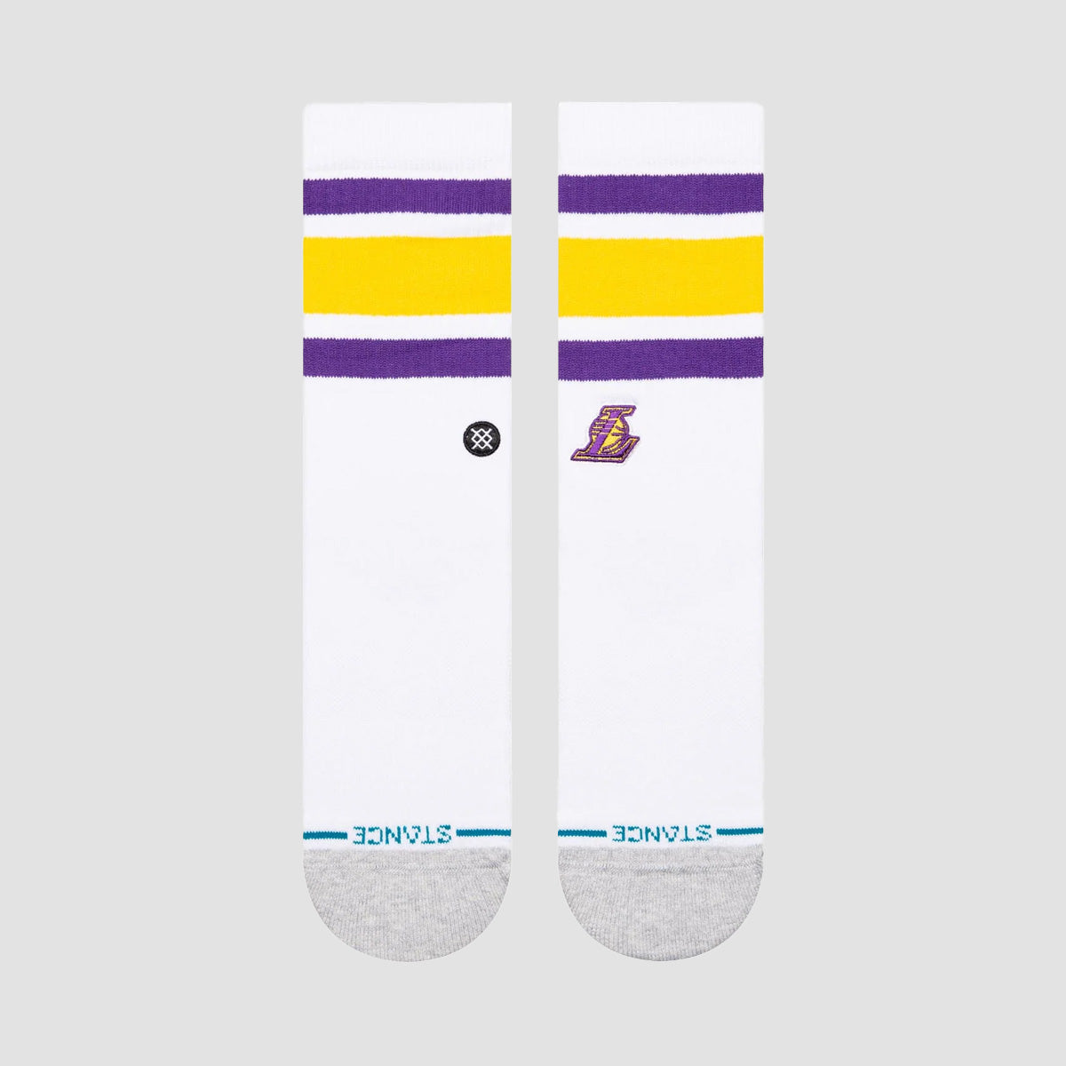 Stance NBA Tube LA Lakers Crew Socks White