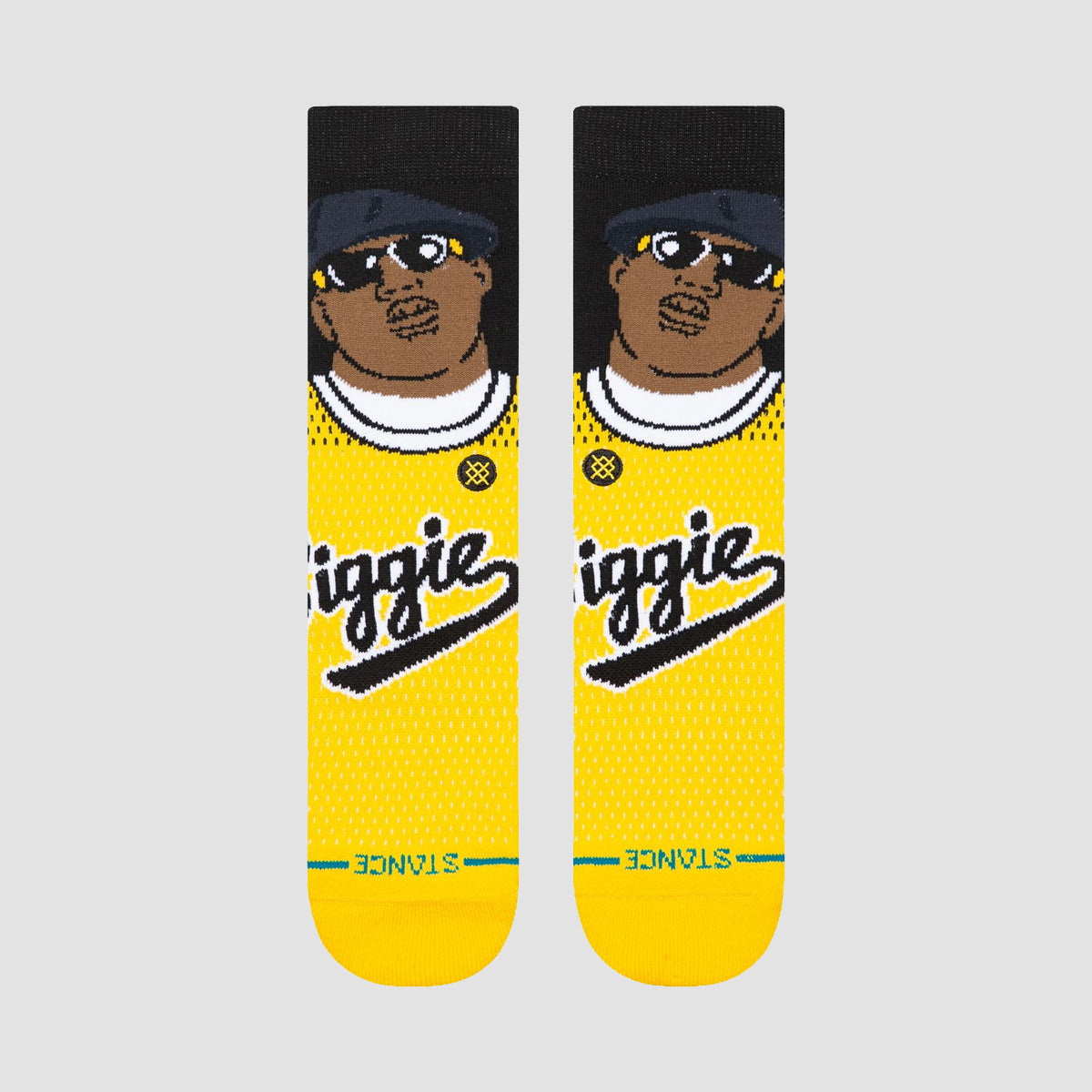 Stance Notorious B.I.G. Juicy Medium Poly OTC Snow Socks Yellow