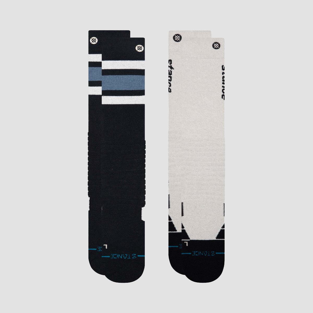 Stance Speed Mid Poly Snow Socks 2 Pack Black