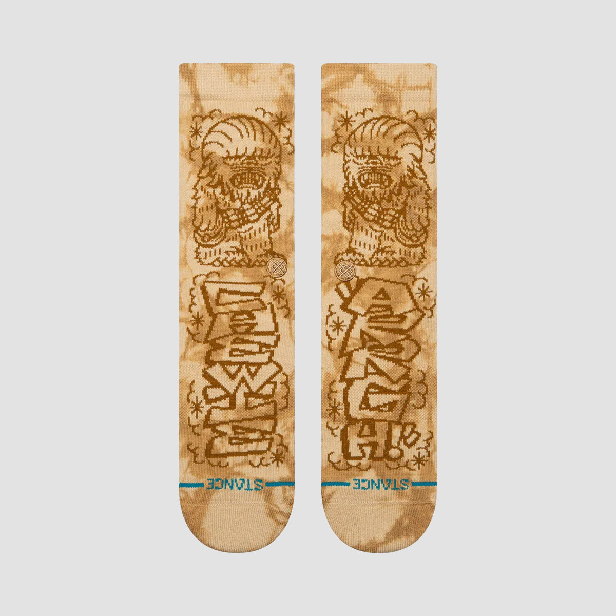 Stance Star Wars X DJ Javier Chewie Crew Socks Sand