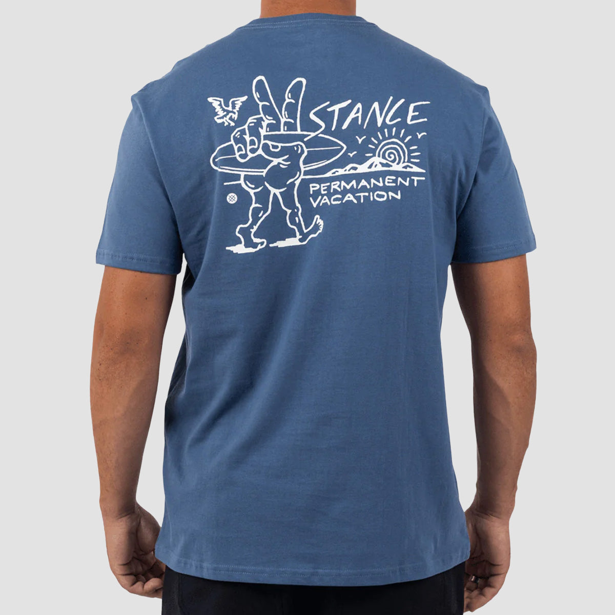 Stance Vacation T-Shirt Sea Blue