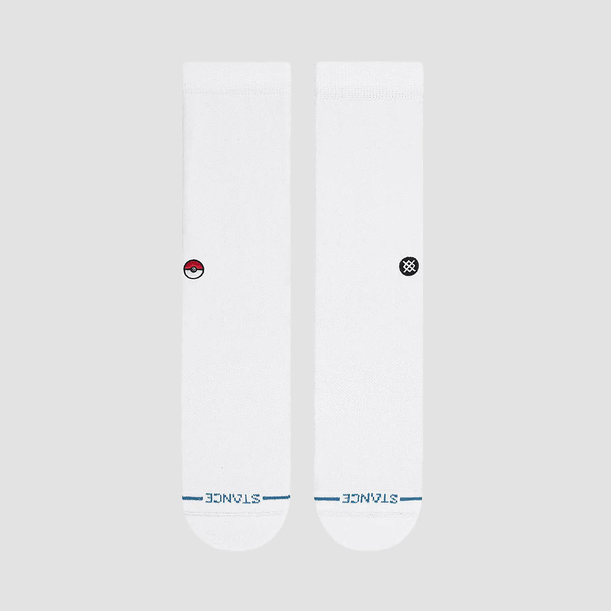 Stance X Pokemon UV Reactive Pokeball Crew Socks White