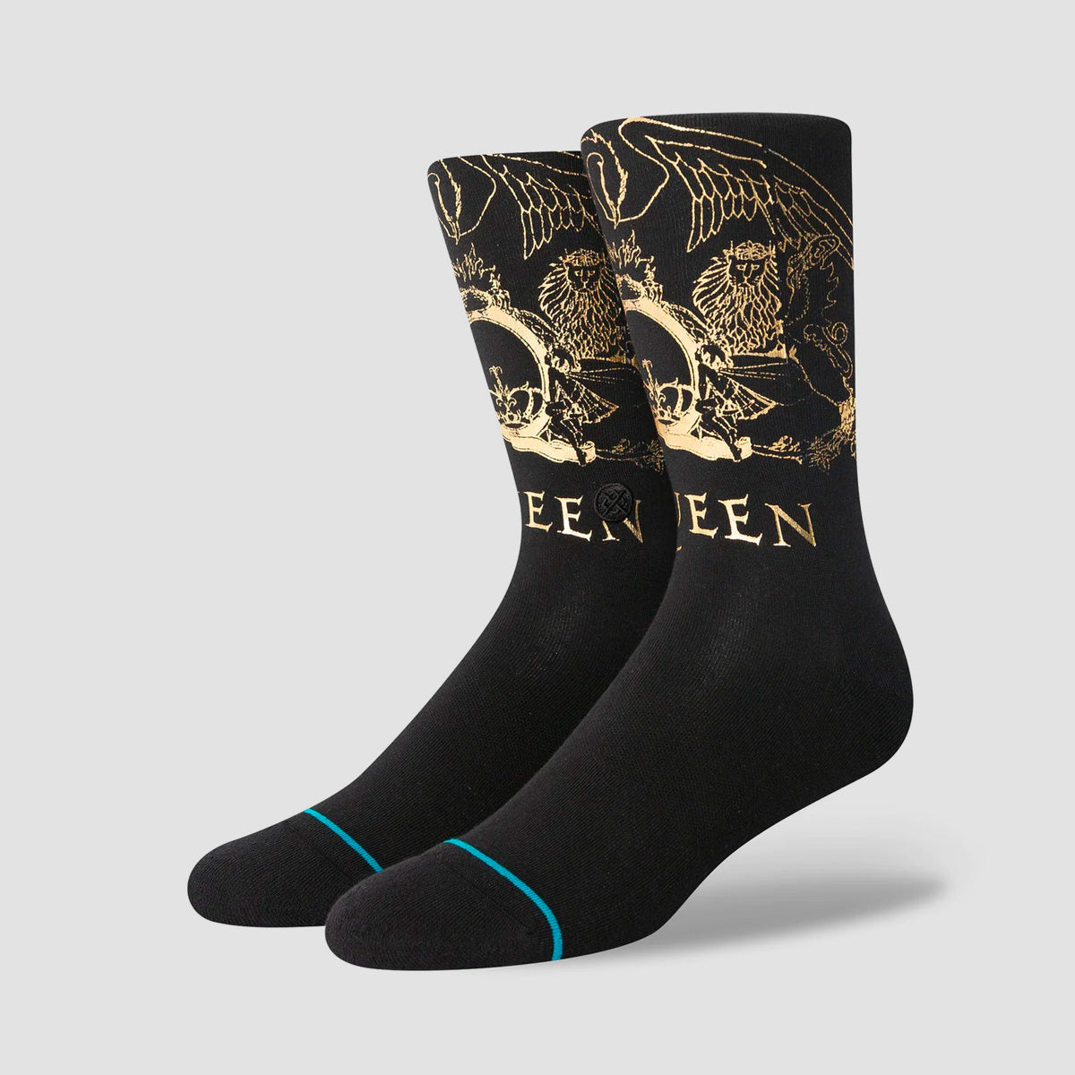Stance X Queen Golden Crew Socks Black
