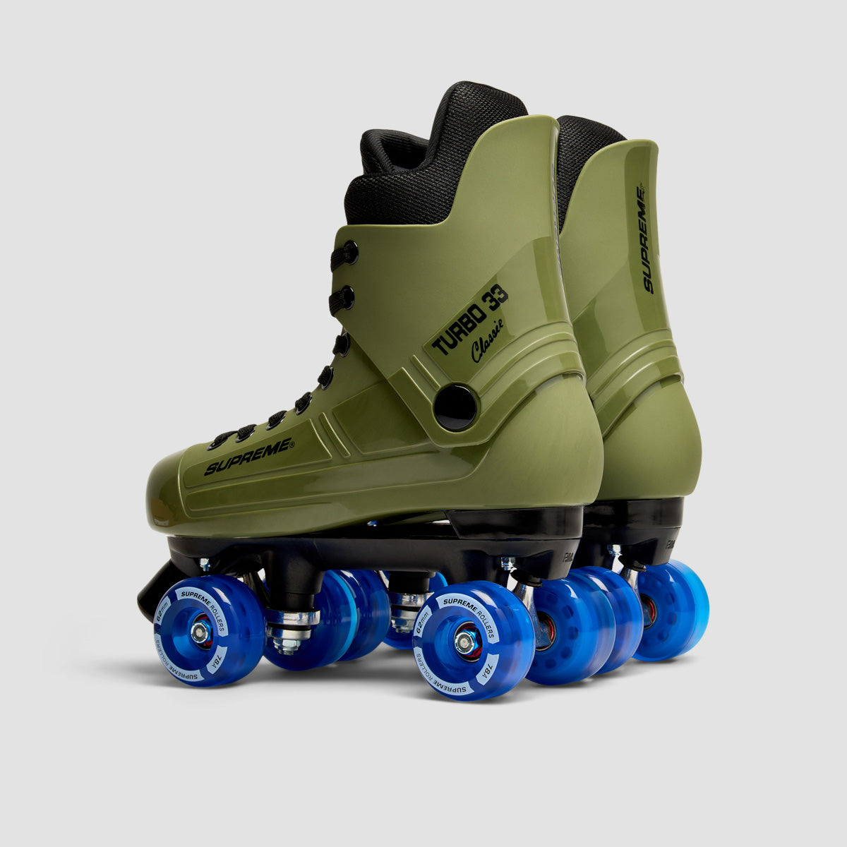 Supreme Turbo 33 Nylon Quad Skates Army Green/Blue