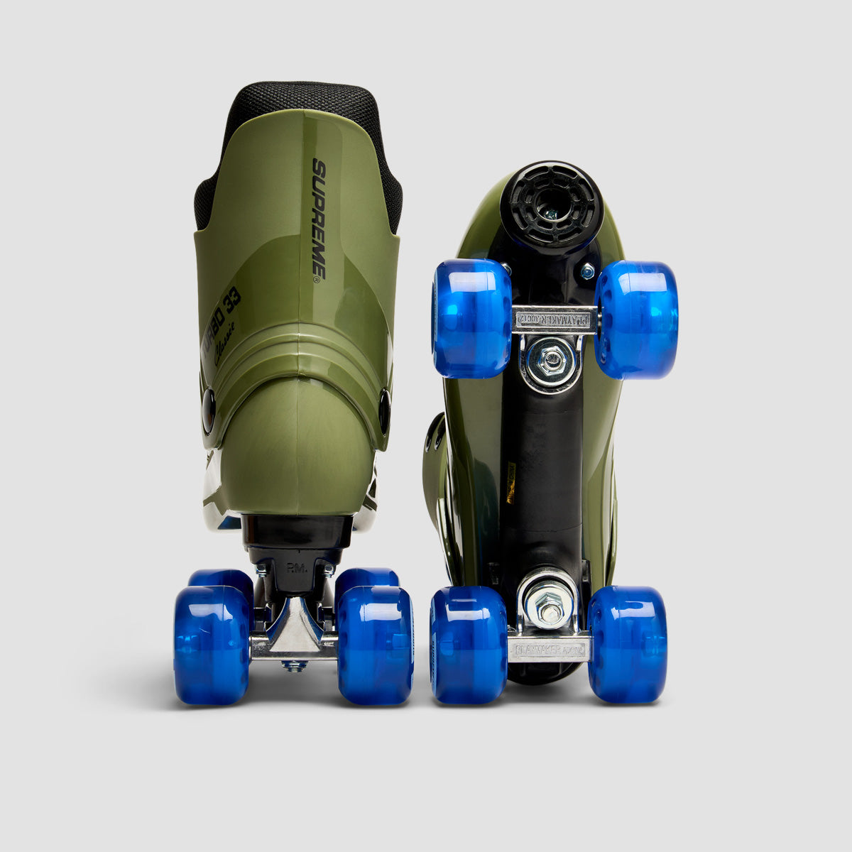 Supreme Turbo 33 Nylon Quad Skates Army Green/Blue
