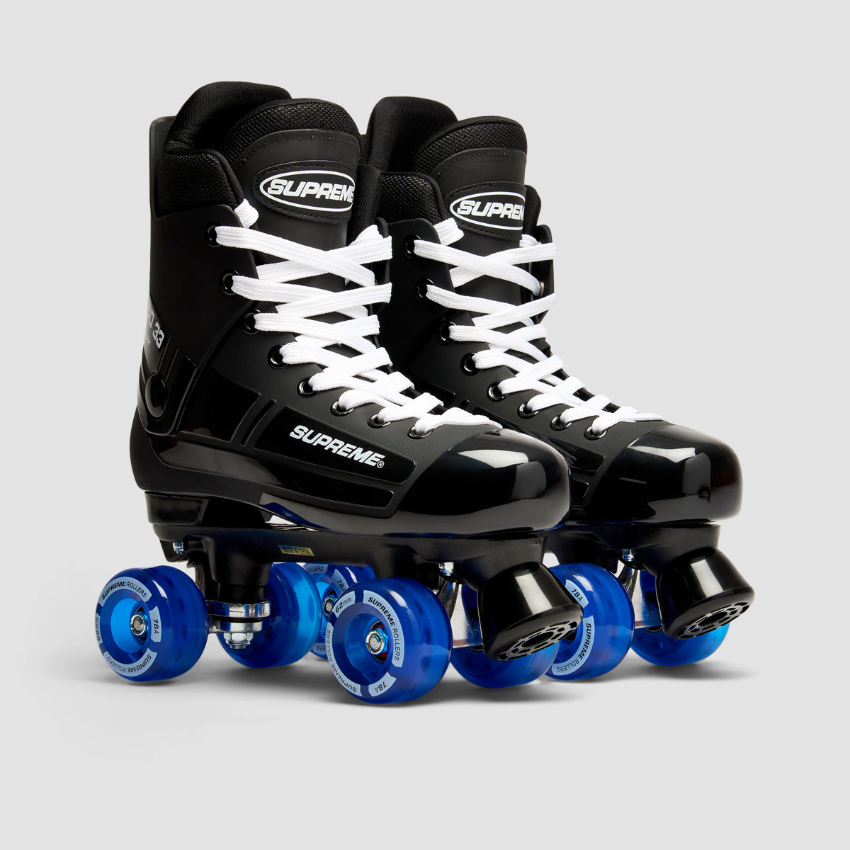 Supreme Turbo 33 Nylon Quad Skates Black/Blue