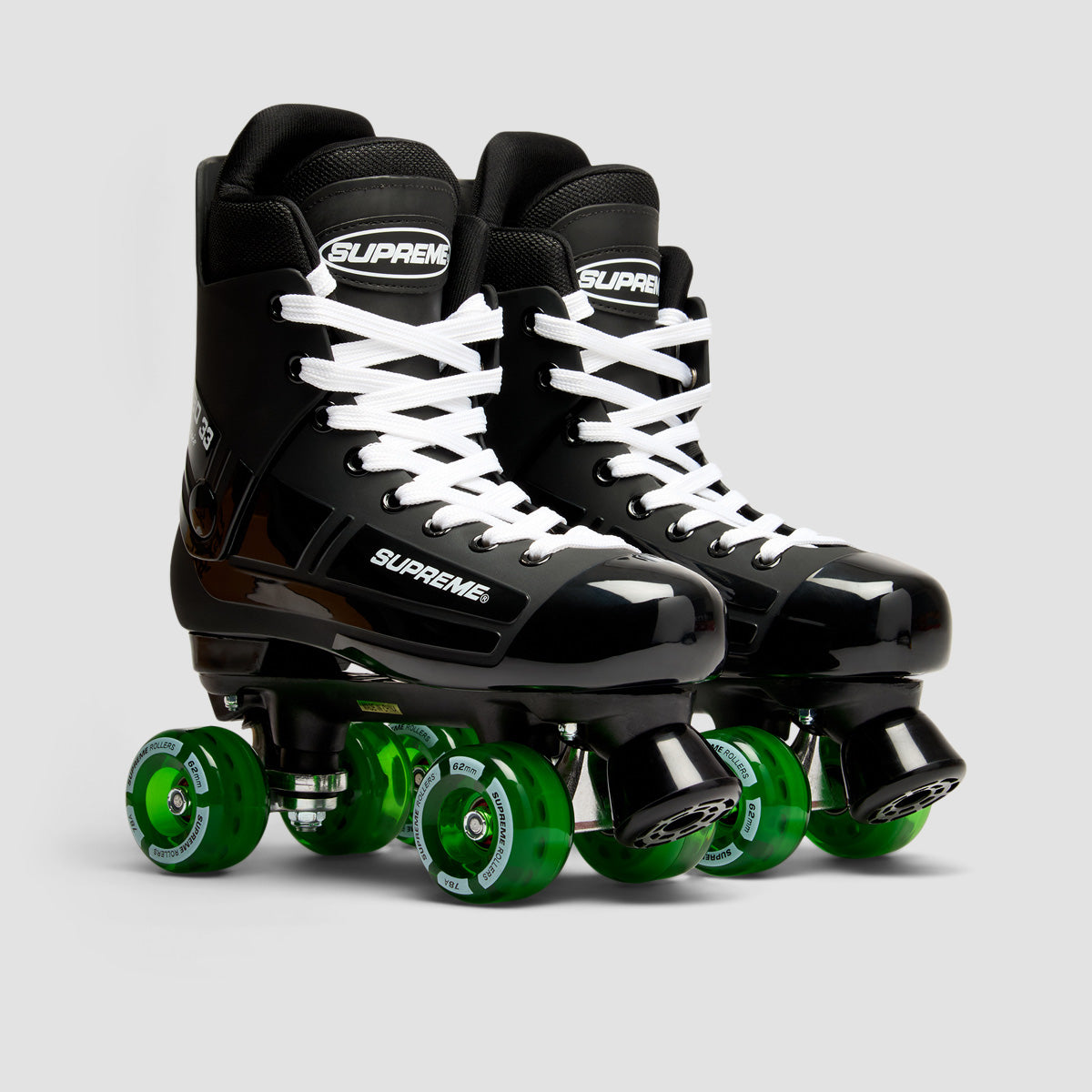 Supreme Turbo 33 Nylon Quad Skates Black/Green