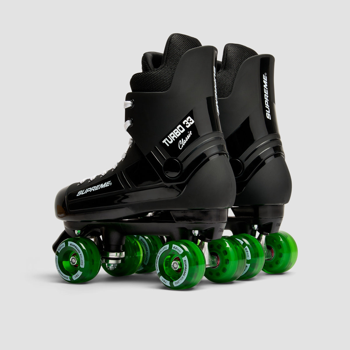 Supreme Turbo 33 Nylon Quad Skates Black/Green