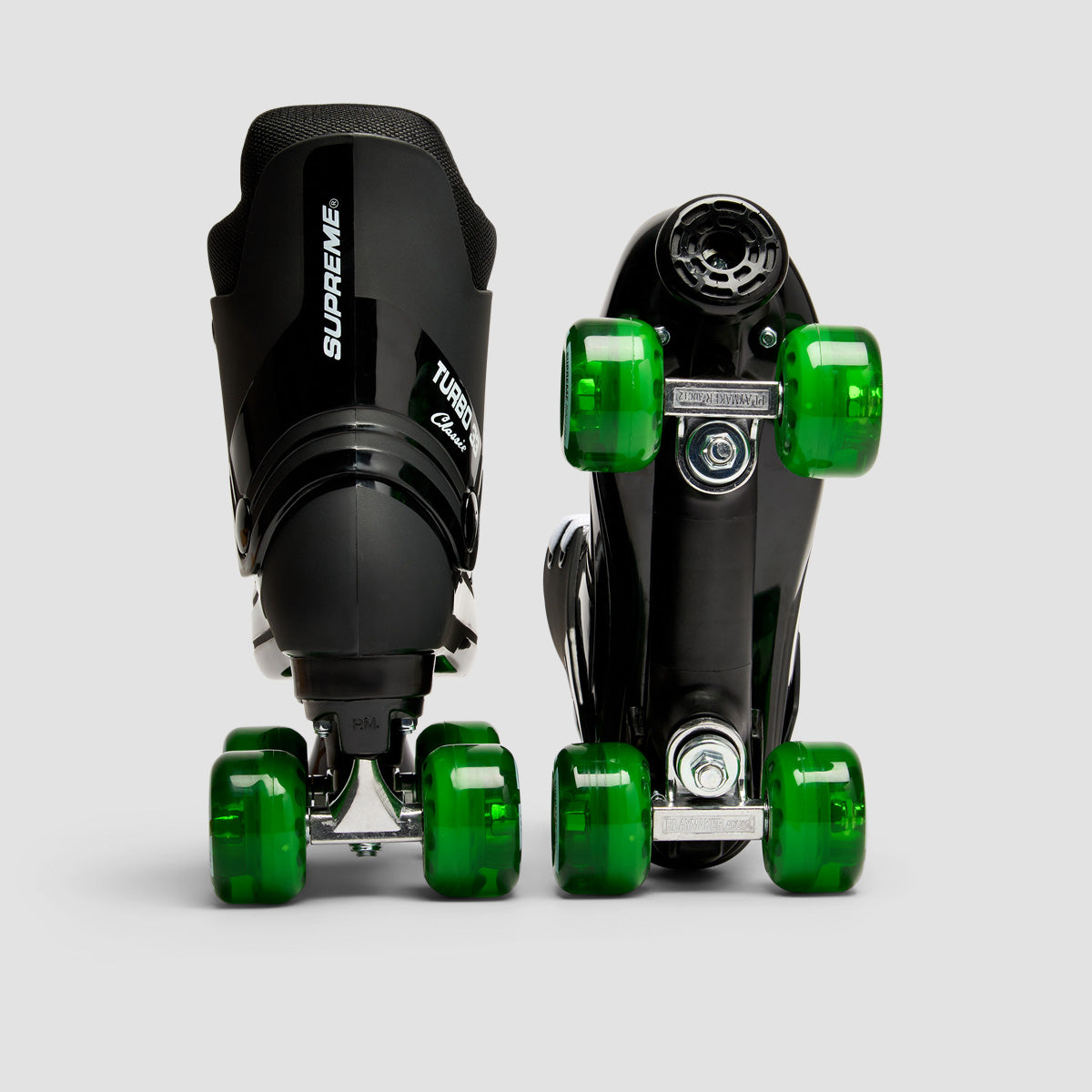 Supreme Turbo 33 Nylon Quad Skates Black/Green