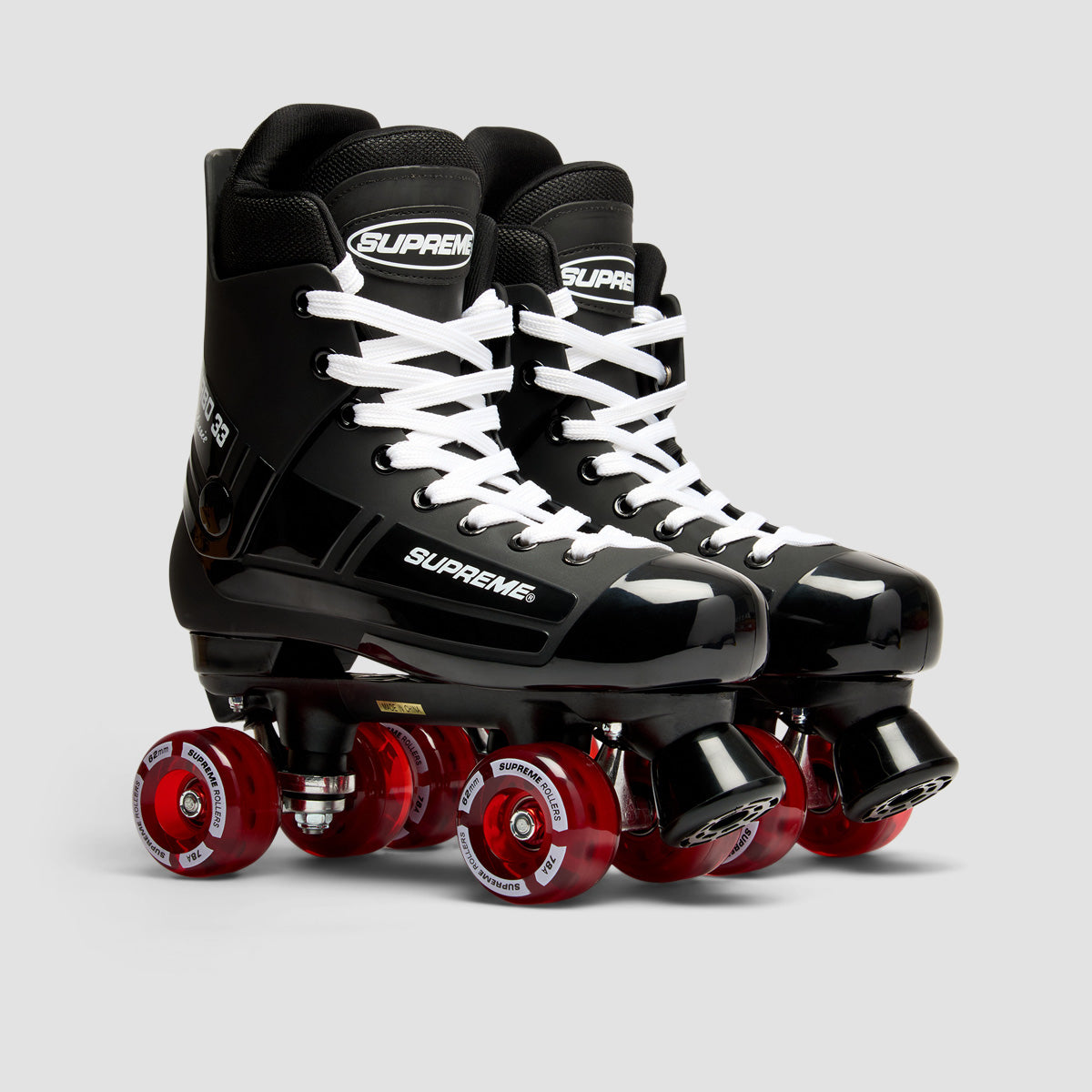 Supreme Turbo 33 Nylon Quad Skates Black/Red
