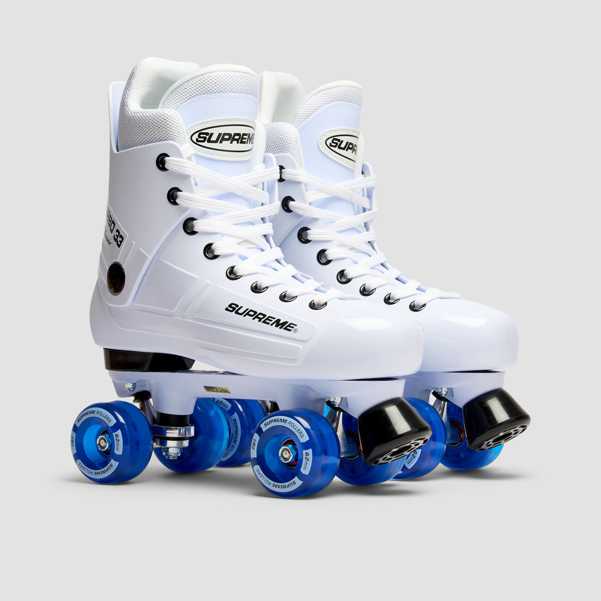 Supreme Turbo 33 Nylon Quad Skates White/Blue