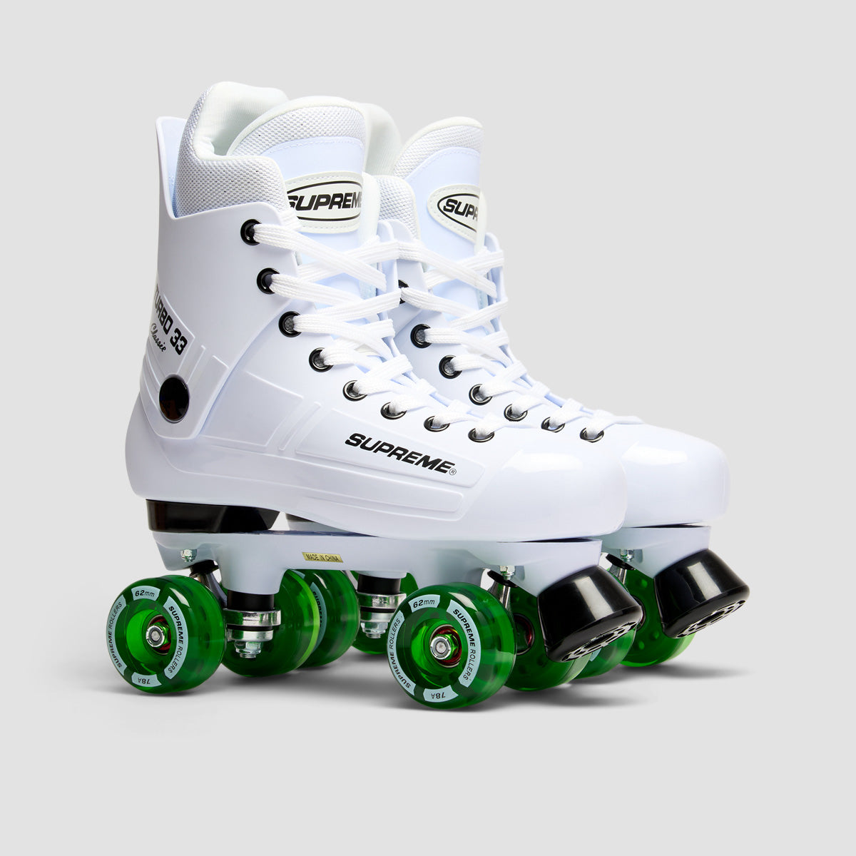 Supreme Turbo 33 Nylon Quad Skates White/Green