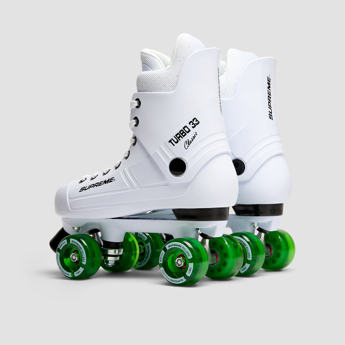 Supreme Turbo 33 Nylon Quad Skates White/Green