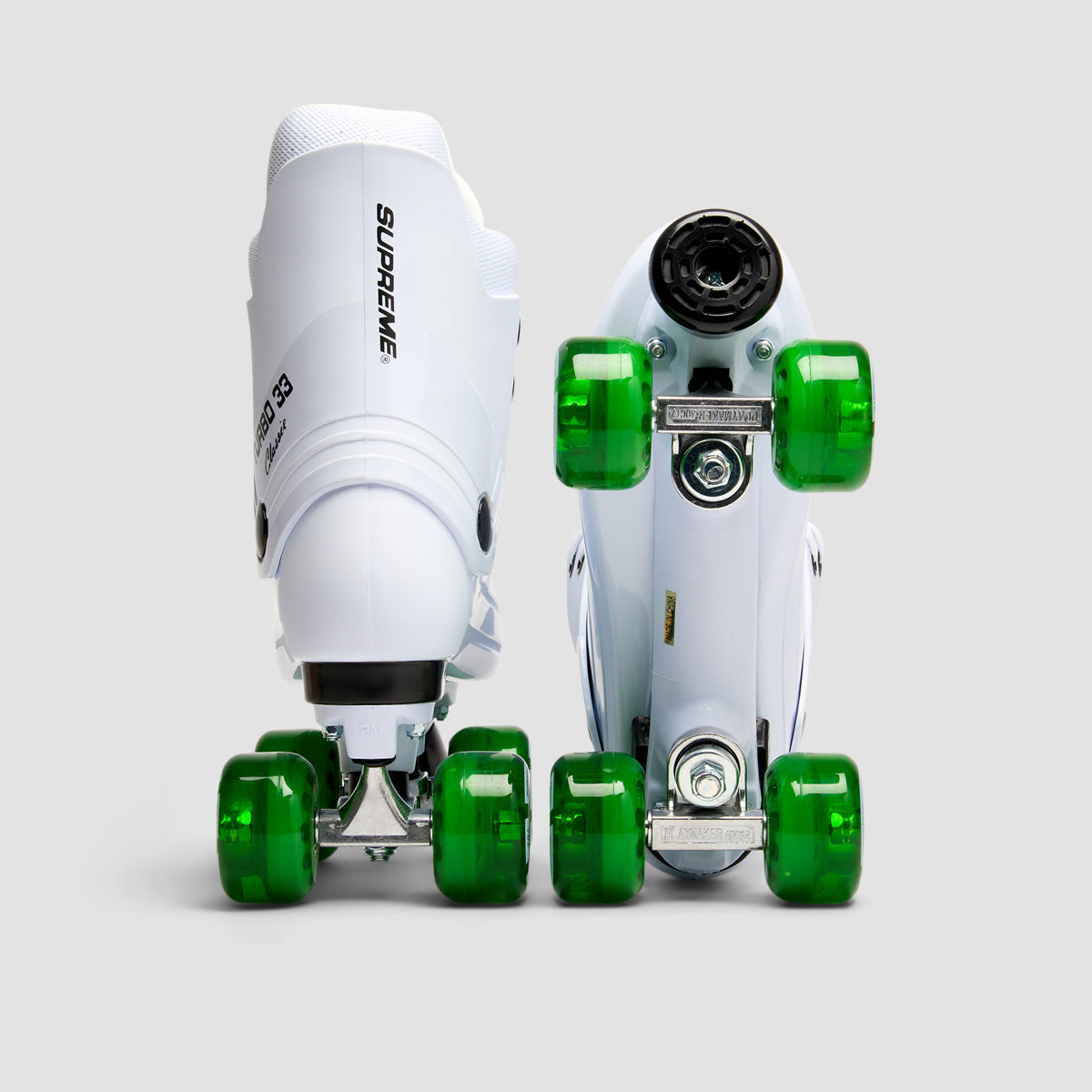 Supreme Turbo 33 Nylon Quad Skates White/Green