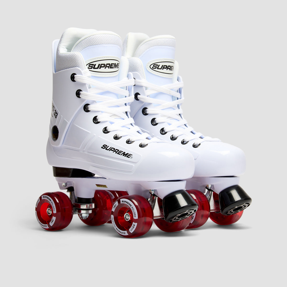 Supreme Turbo 33 Nylon Quad Skates White/Red