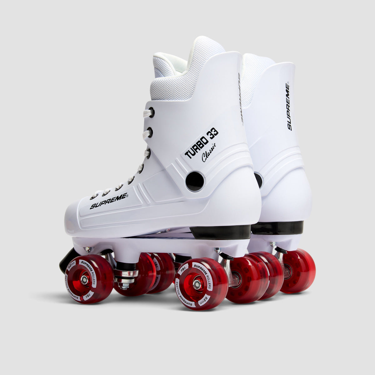 Supreme Turbo 33 Nylon Quad Skates White/Red
