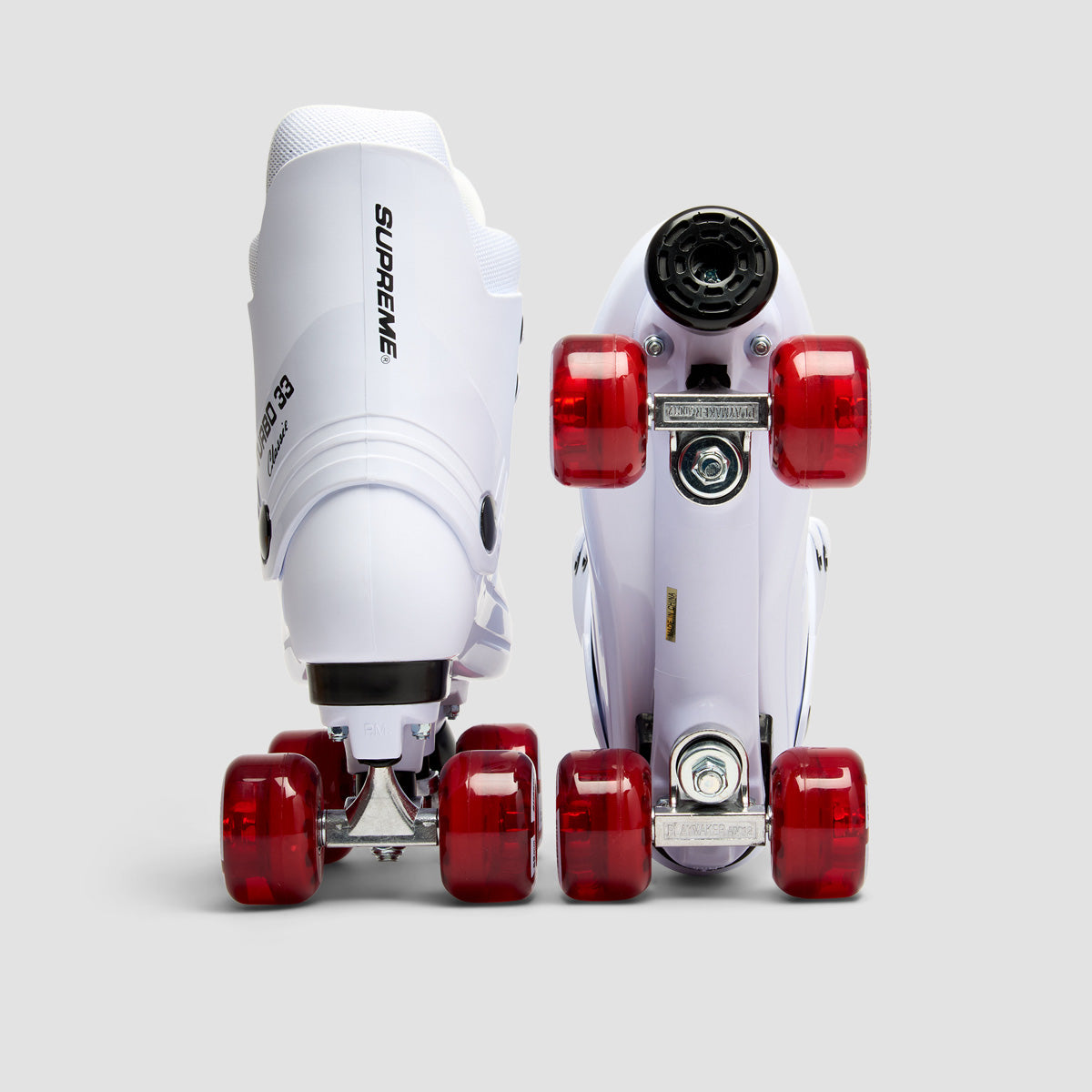 Supreme Turbo 33 Nylon Quad Skates White/Red