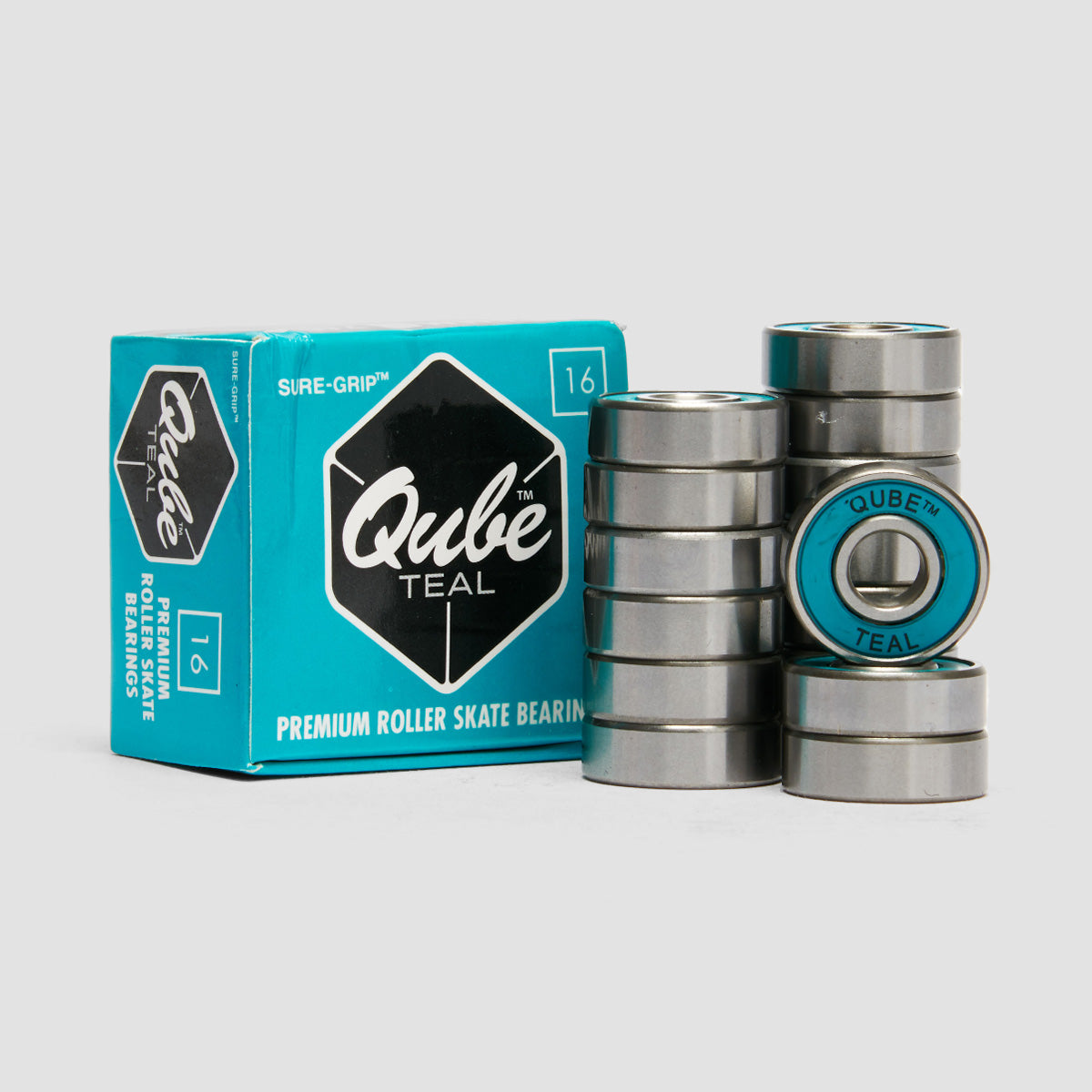 Sure Grip QUBE Teal 8mm Bearings x16