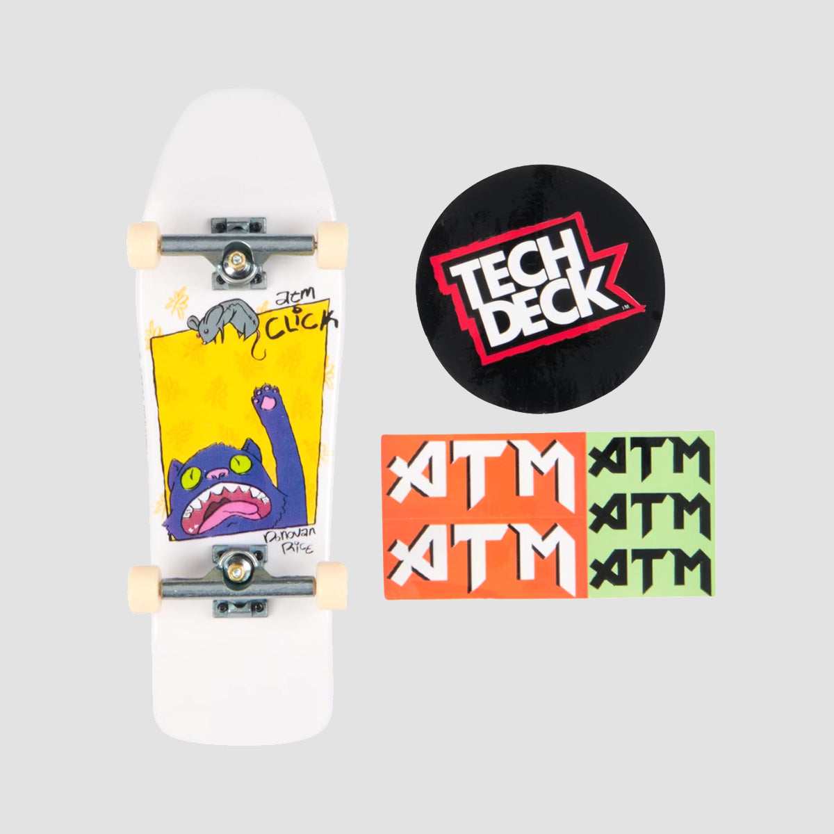 Tech Deck 96mm Shape N'SK8 Fingerboard ATM Donovan Rice Mouse
