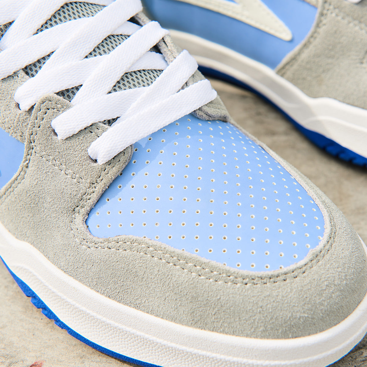 Lakai Telford Low Shoes - Grey/Blue UV Suede