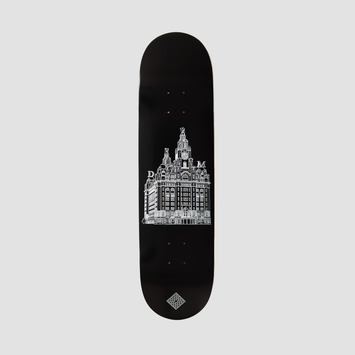 The National Skateboard Co Mackey Liver Building High Concave Skateboard Deck - 8.25"
