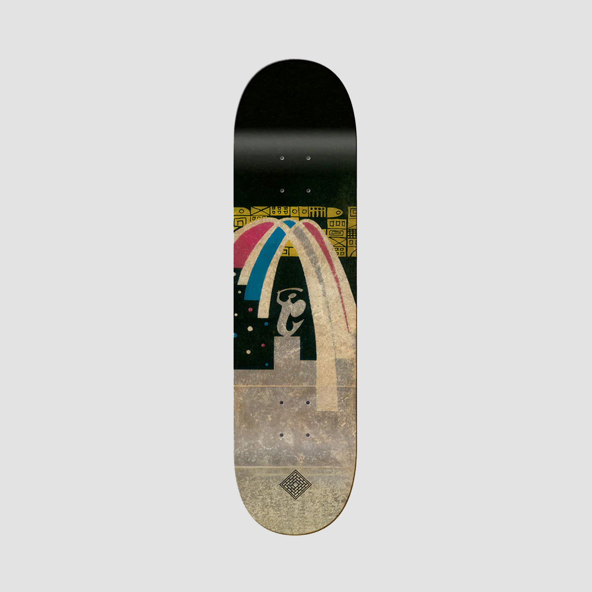 The National Skateboard Co Midnight High Concave Skateboard Deck - 8.25"