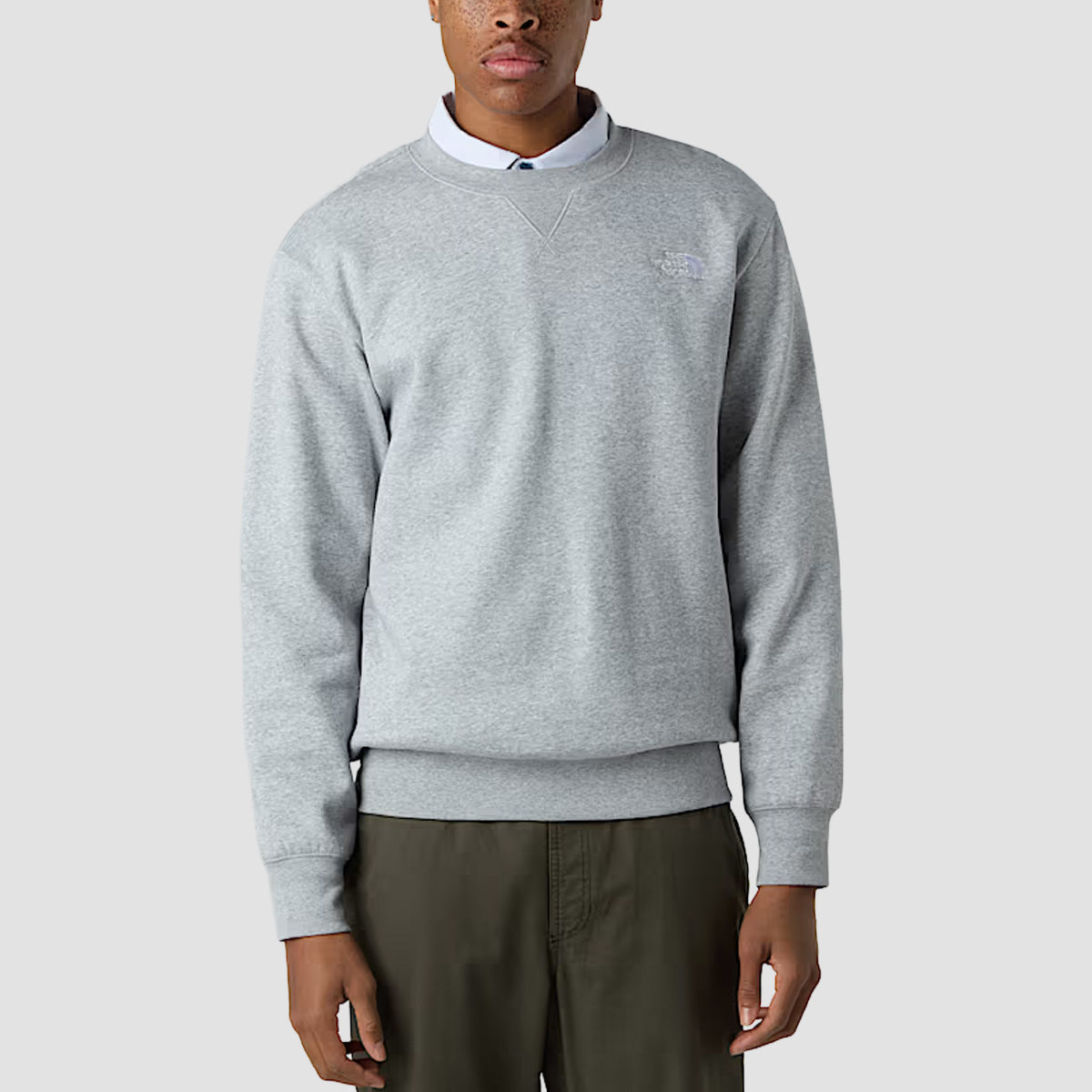 The North Face Essential Relaxed Crew Sweatshirt TNF Light Grey Heather
