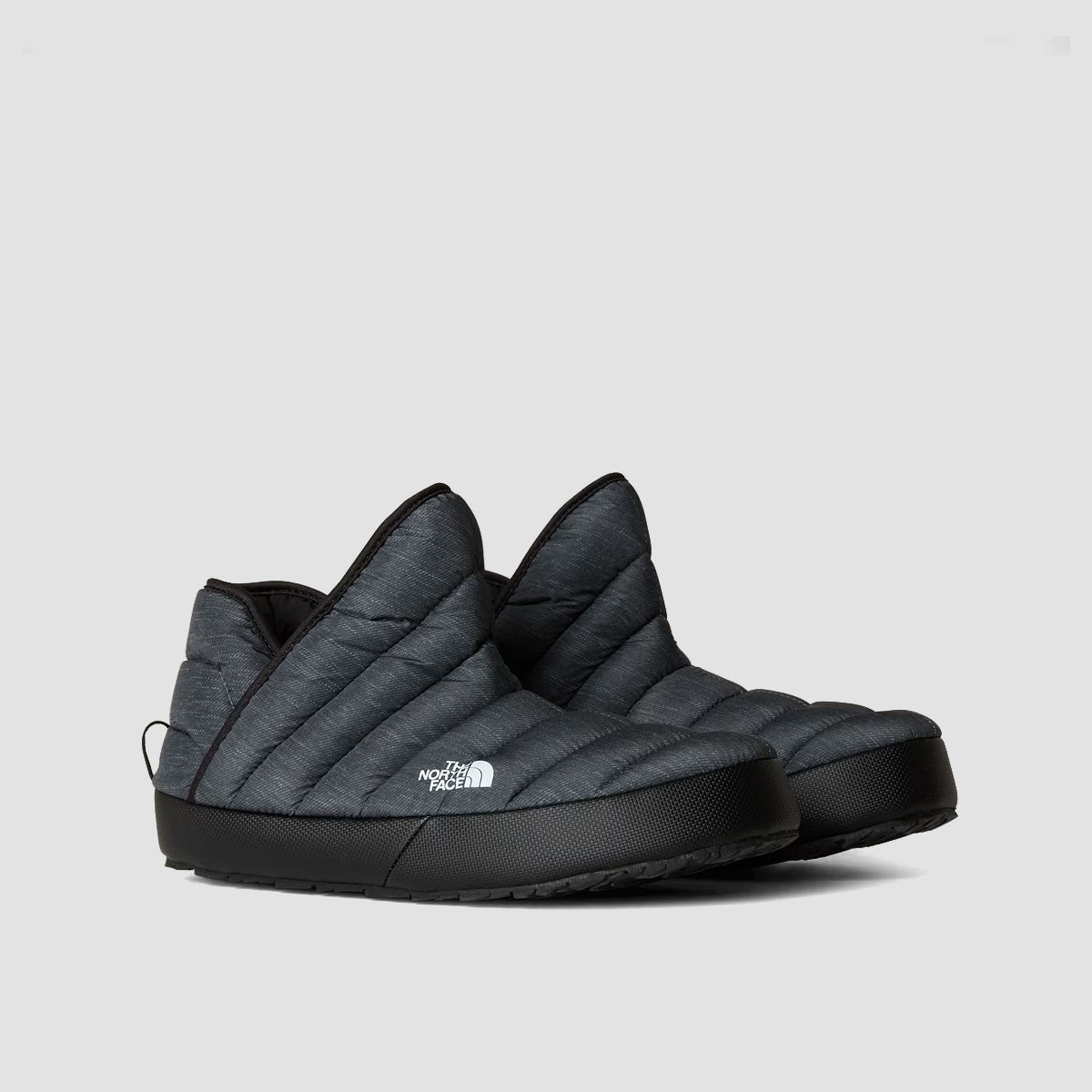 The North Face Thermoball Traction Bootie Slippers - Phantom Grey Heather Print/TNF Black
