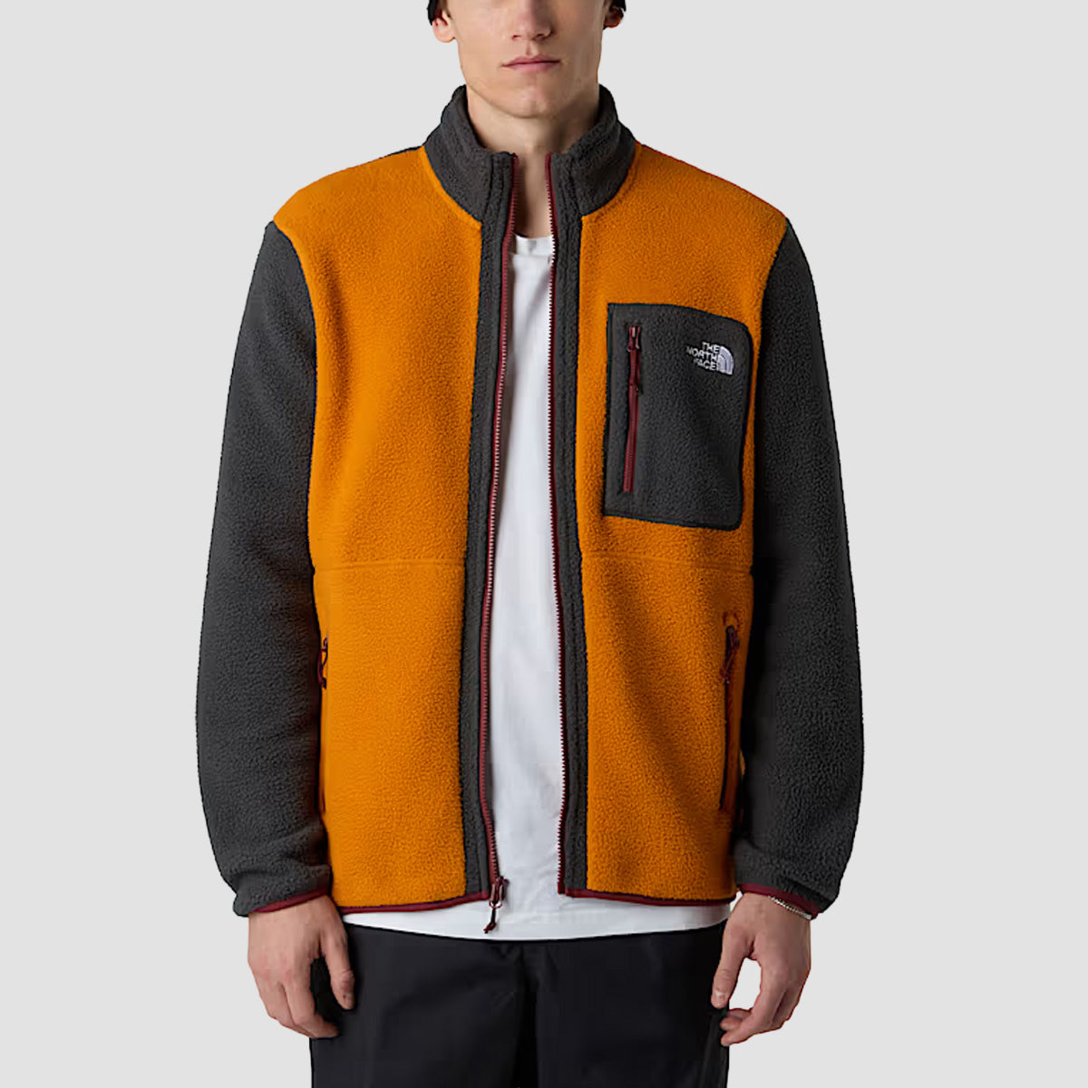 The North Face Yumiori Full Zip Fleece Jacket Agate Orange/Asphalt Grey