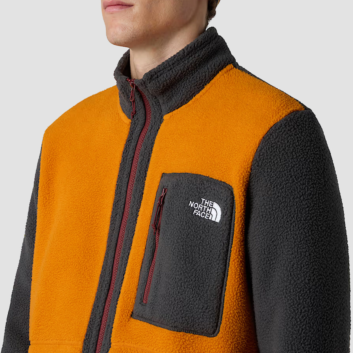 The North Face Yumiori Full Zip Fleece Jacket Agate Orange/Asphalt Grey
