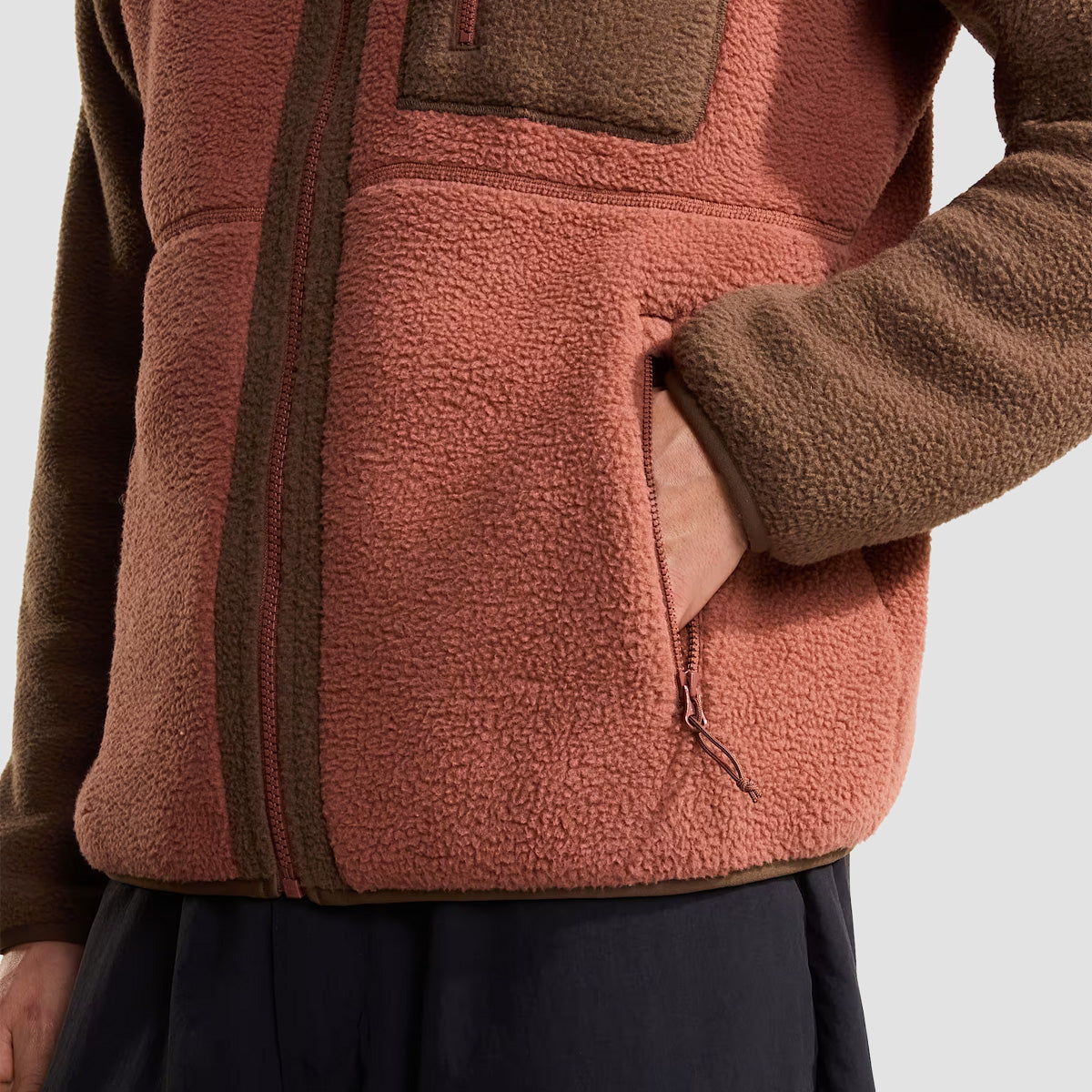The North Face Yumiori Full Zip Fleece Jacket Copper Silt/Smokey Brown