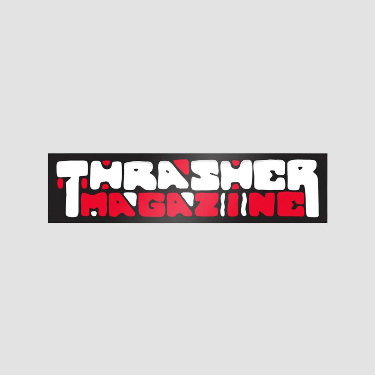 Thrasher Blocks Sticker Black 100x25mm