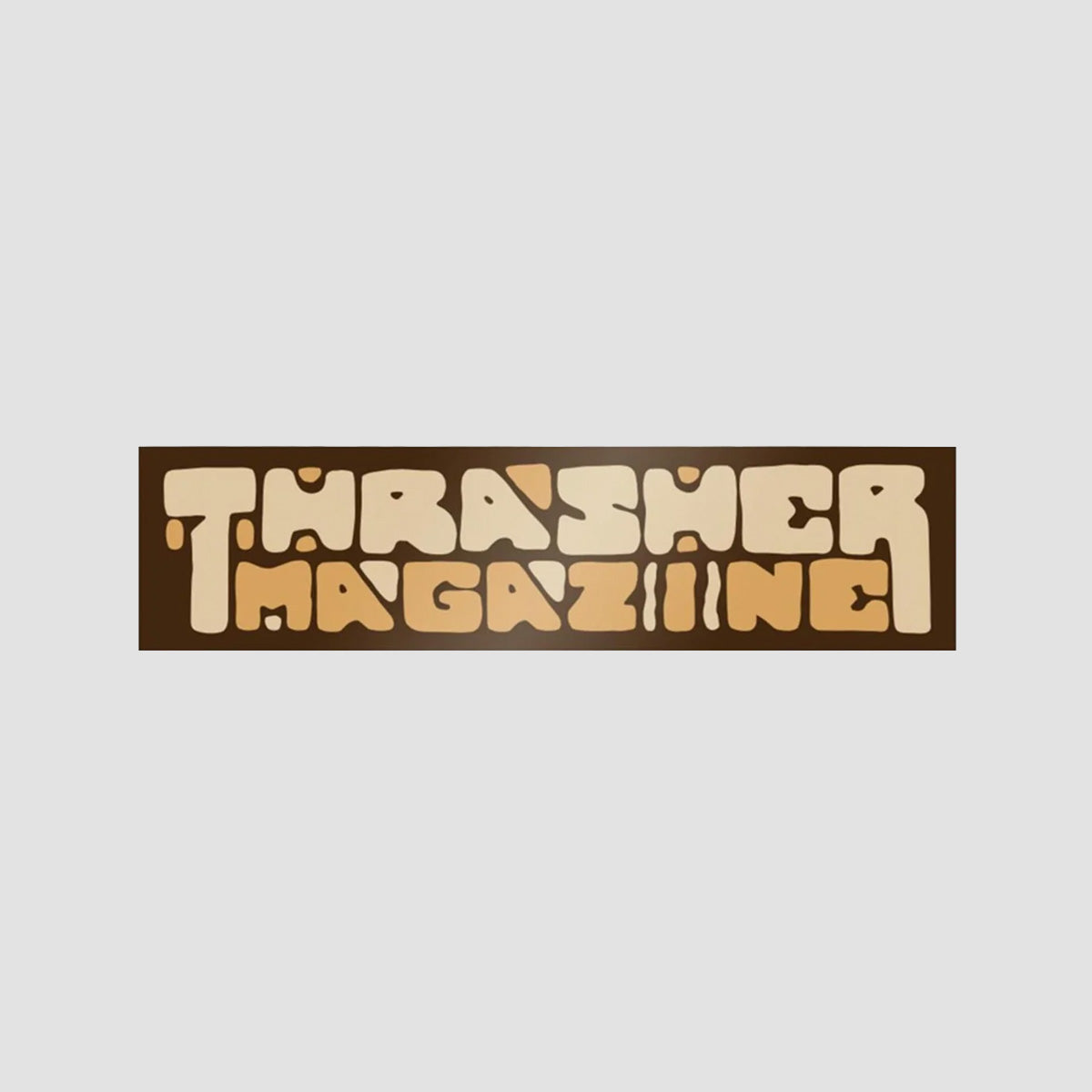 Thrasher Blocks Sticker Brown 100x25mm