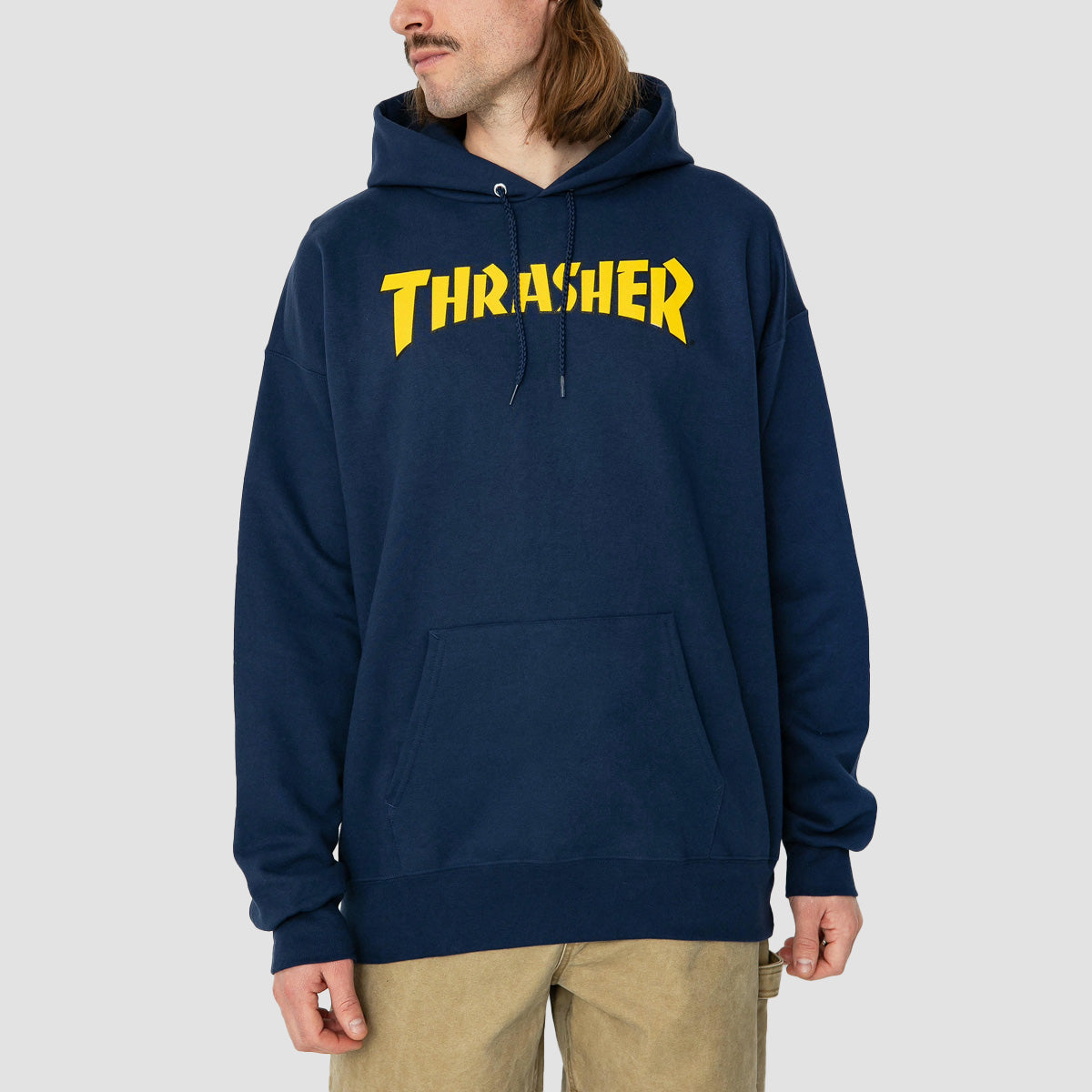 Thrasher Cover Logo Pullover Hoodie Navy